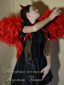 фото костюм чертенка с крыльями для девочки