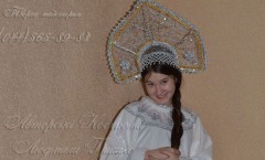 костюм снегурочки белый фото