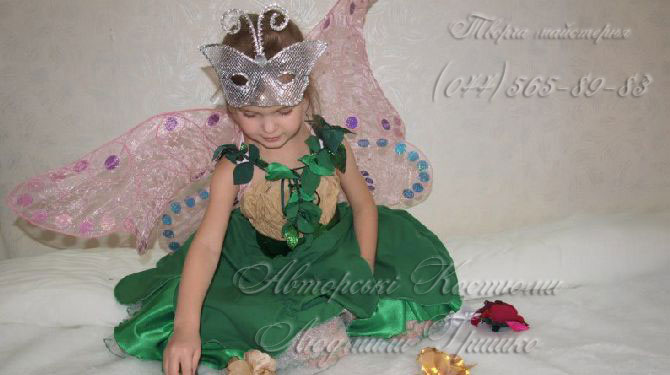 костюм дюймовочки с крыльями для девочки фото