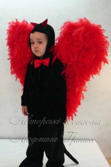 фото детского костюма чертика с крыльями