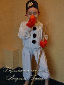 детский костюм снеговика фото карнавального наряда