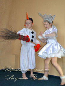 снеговик и снежинка фото карнавальных костюмов