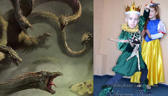 яблоки бессмертия фото коллаж костюм принца на фоне дракона