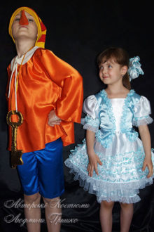детские карнавальные костюмы фото буратино и мальвина