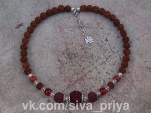 бусы из рудракши и яшмы фото
