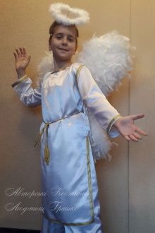 фото костюм ангел мальчик на Рождество