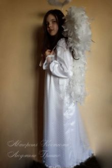 костюм ангел девочка фото вид сбоку