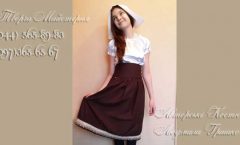 костюм Герды фото карнавального наряда для девочки