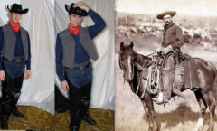костюм ковбоя для взрослых фото на фоне старинной фотографии
