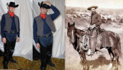костюм ковбоя для взрослых фото на фоне старинной фотографии