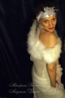 фото белое платье в стиле 20-х