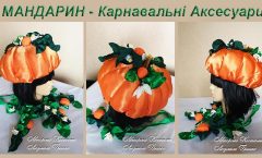 шапка та комір мандарин для карнавального костюму