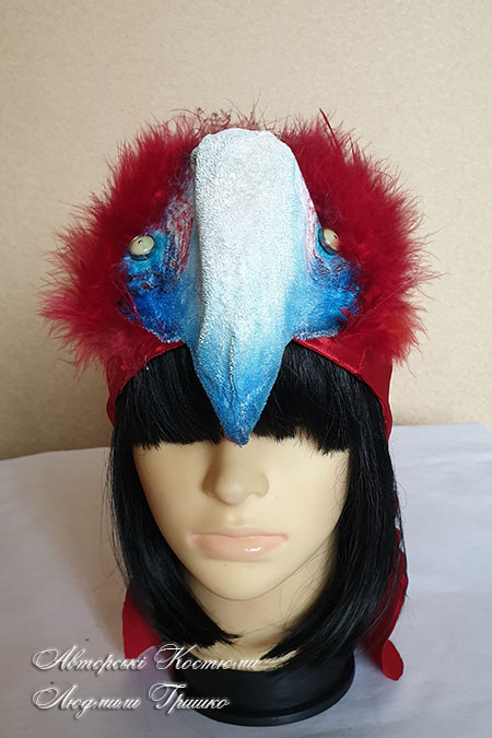 шапка папуга дитяча карнавальна