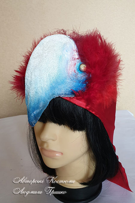 шапка папуги карнавальна