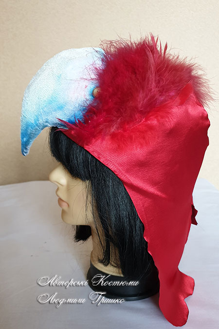 шапка попугай карнавальная